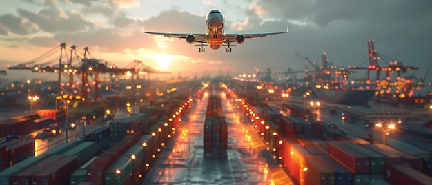 航空货运装货现场