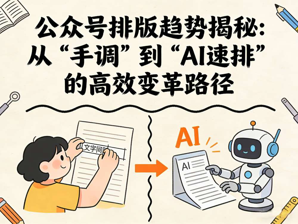 公众号排版趋势揭秘：从“手调”到“AI速排”的高效变革路径