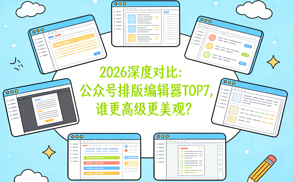 2026深度对比：公众号排版编辑器TOP7，新手也能做高级感