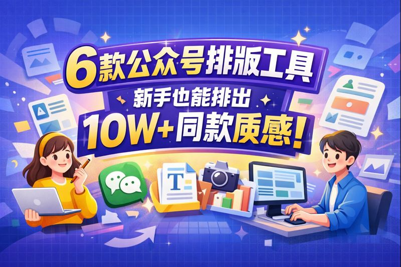 6款免费公众号排版工具，新手也能排出“10W+同款质感”！